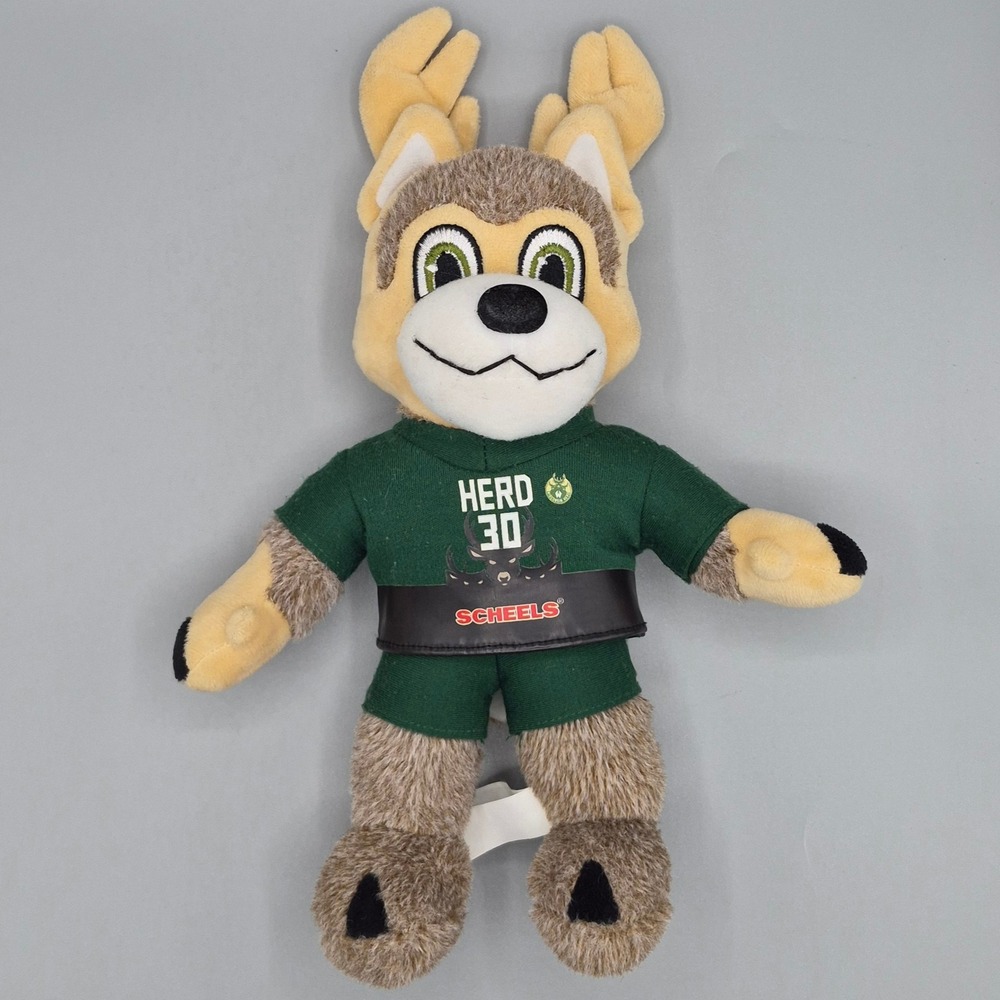 Wisconsin Herd NBA G League Pointer Mascot Plush Scheels 30 Basketball Toy